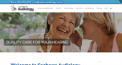Desktop Screenshot of canberraaudiology.com.au